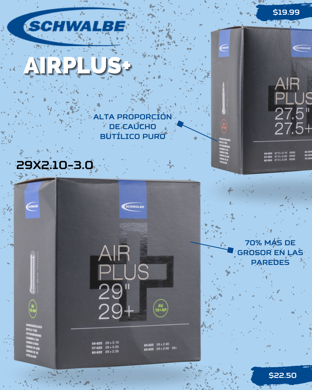 Tubos Schwalbe Airplus+