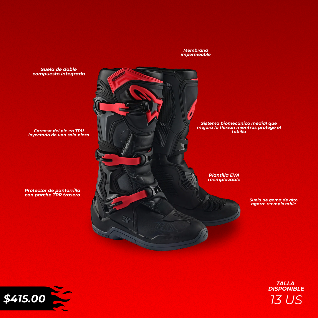 Botas Alpinestars Tech 3 x Troy Lee Designs