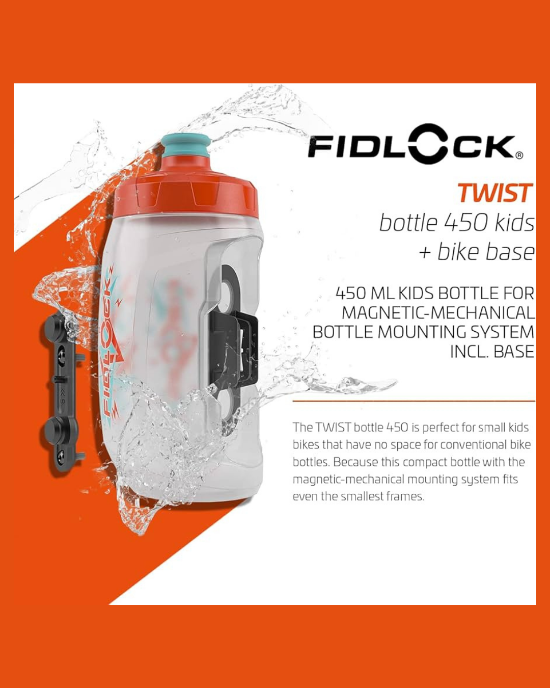 Botellas magneticas Fidlock para MTB 450ml Squeeze
