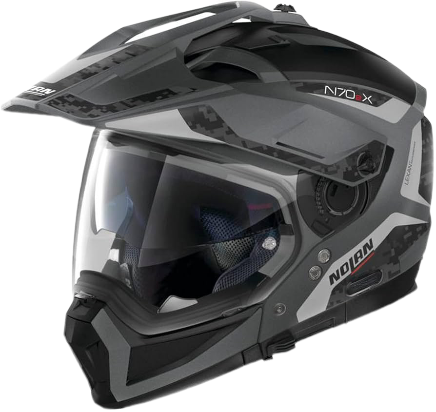 Cascos Offroad Nolan N70-2X Torpedo N-COM Flat White/Lava