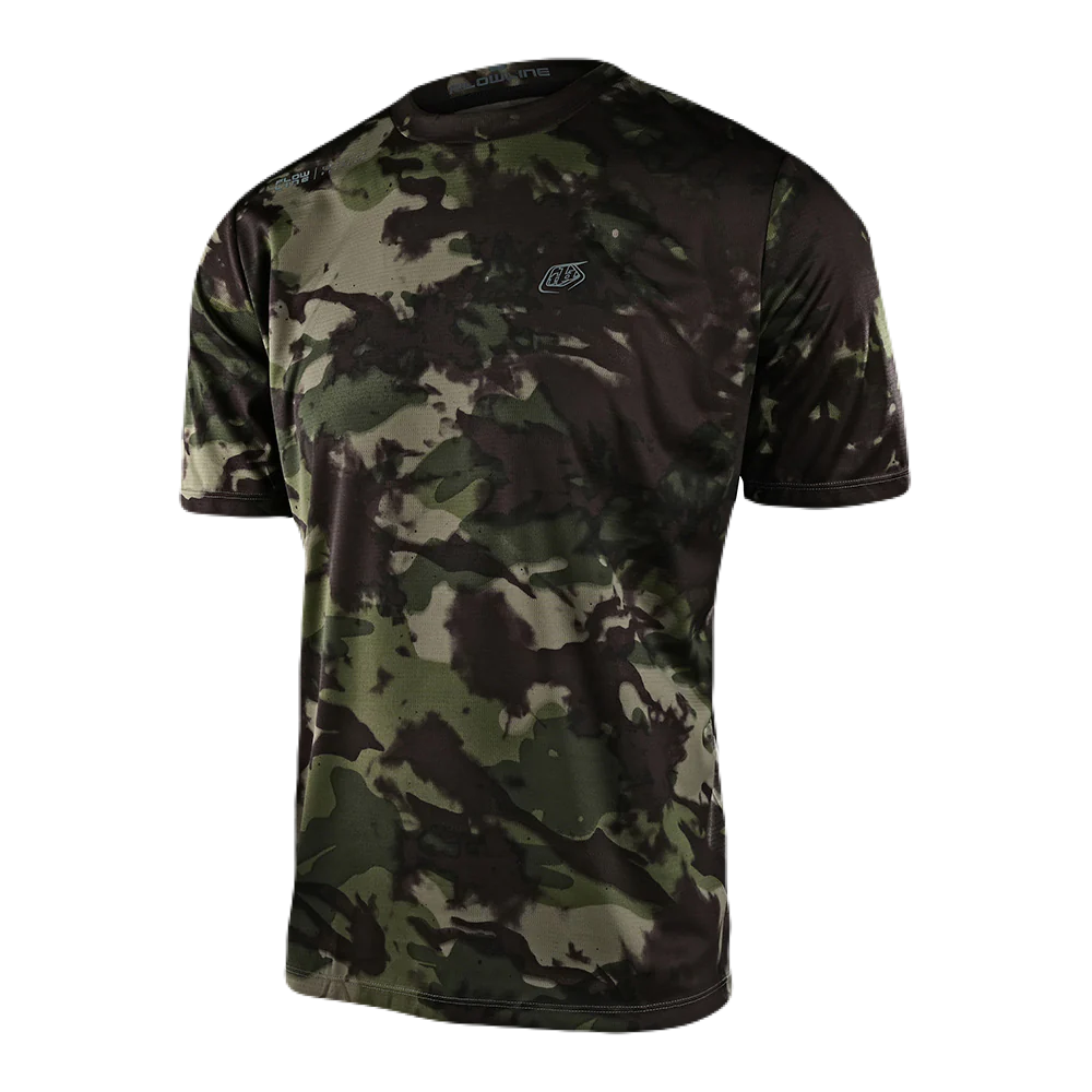 Jerseys Manga Corta Troy Lee Designs Flowline Camo Green
