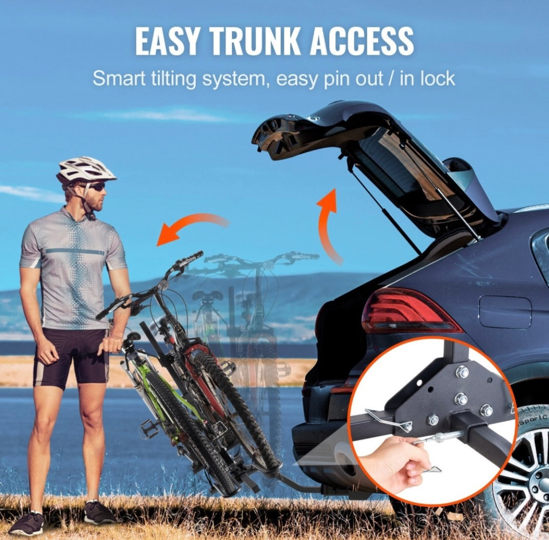 Racks para bicicleta de Hitch Vevor Cap. 80lbs