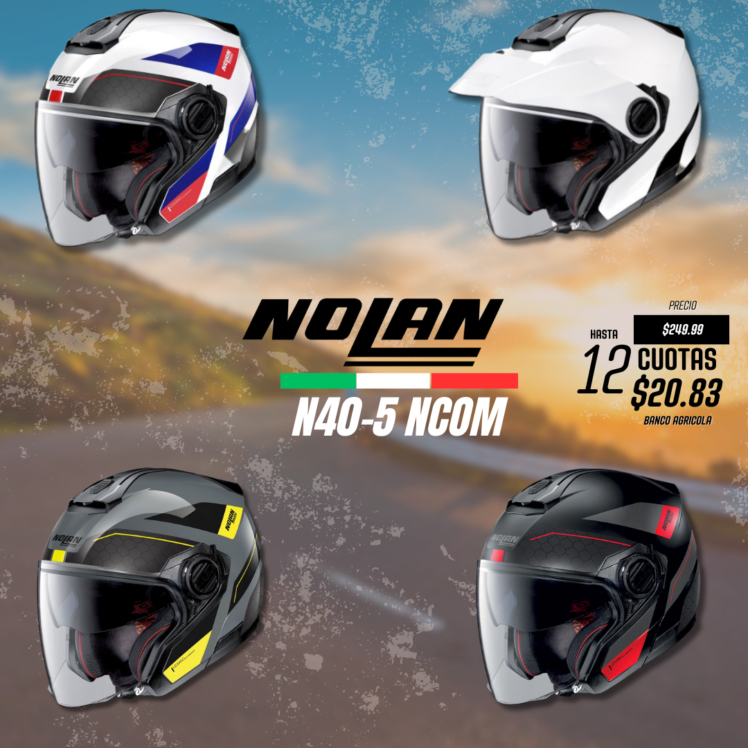 Cascos Nolan N40-5 NCCOM OPEN FACE JET