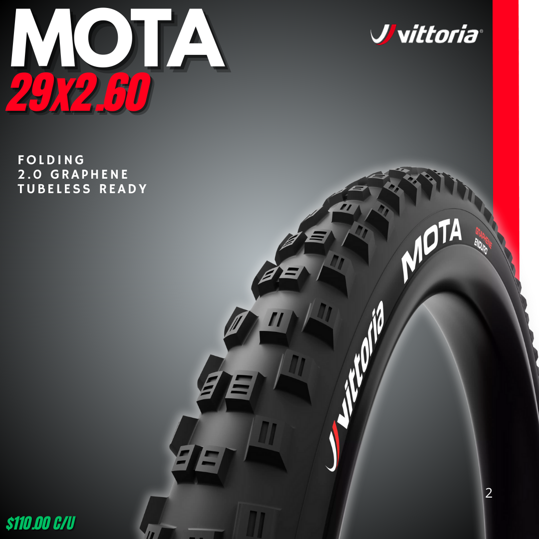 Llantas Vittoria Mota Enduro Casing TBL Folding Graphene 2.0 4C 29 x2.60
