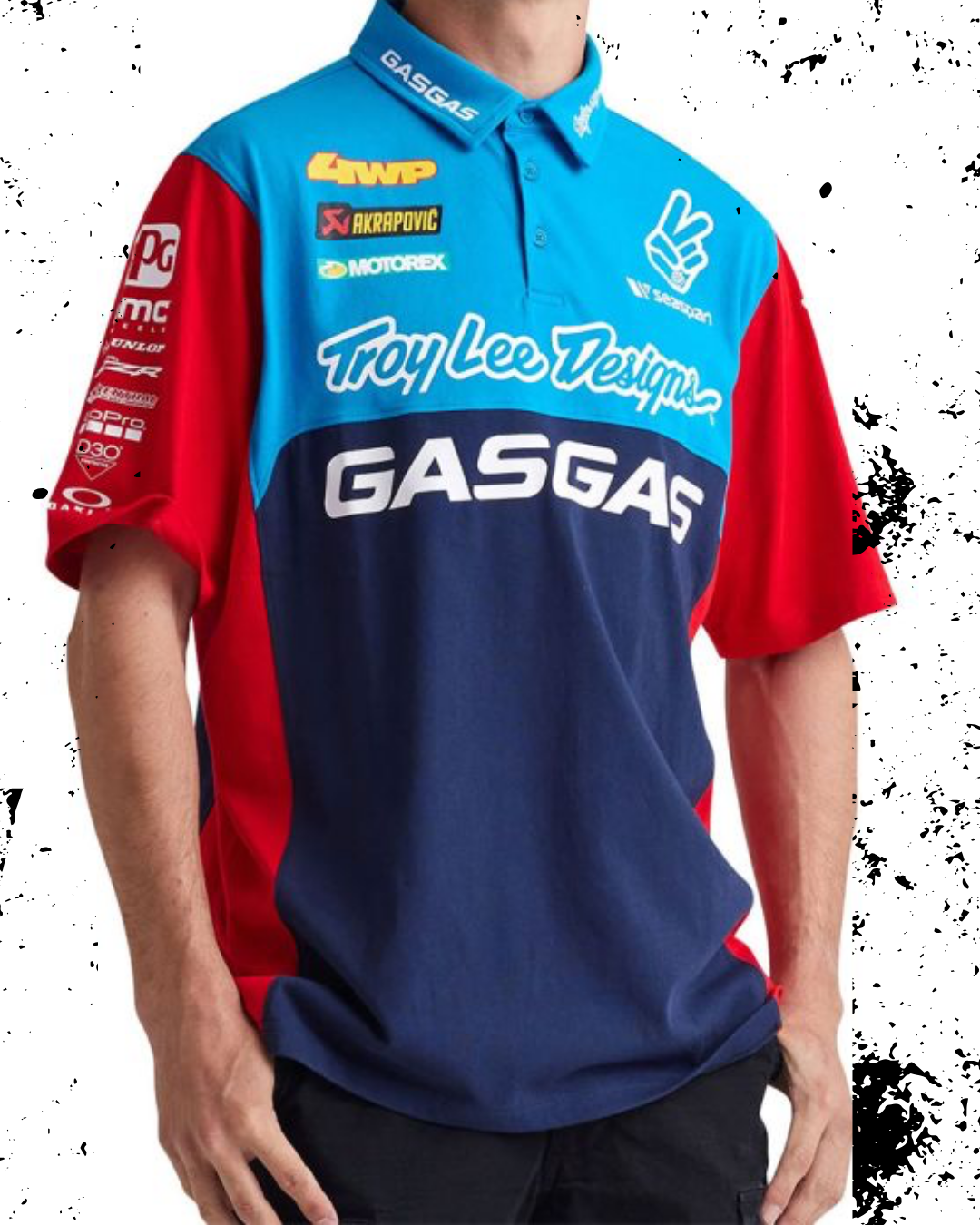 Camisa Polo GasGas Team Pit 2024 Troy Lee Designs