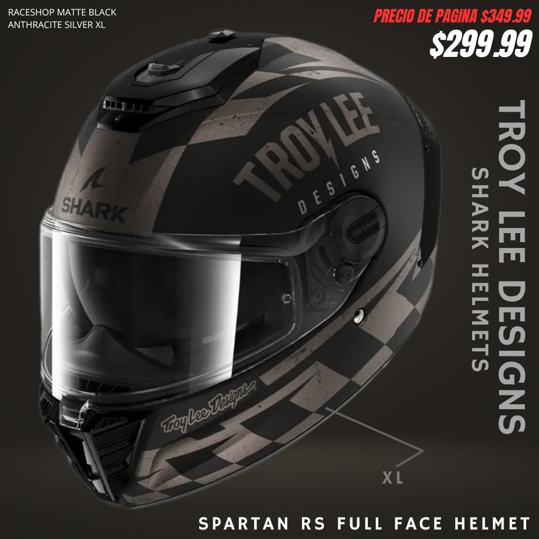 Casco Fullface Troy lee Designs x Shark Helmets edicion limitada Spartan RS Raceshop Mate