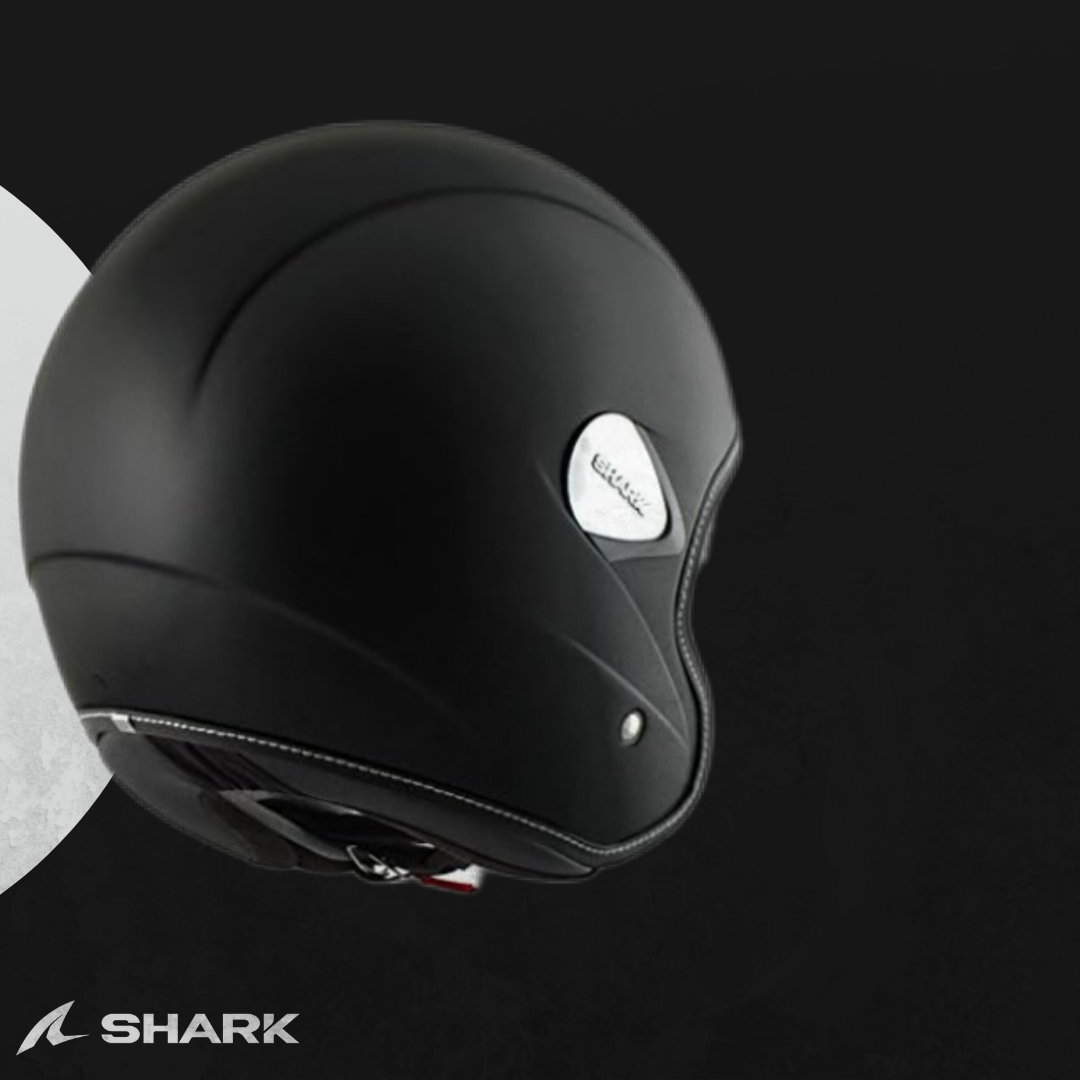 Casco Shark Heritage Blank Matte Black
