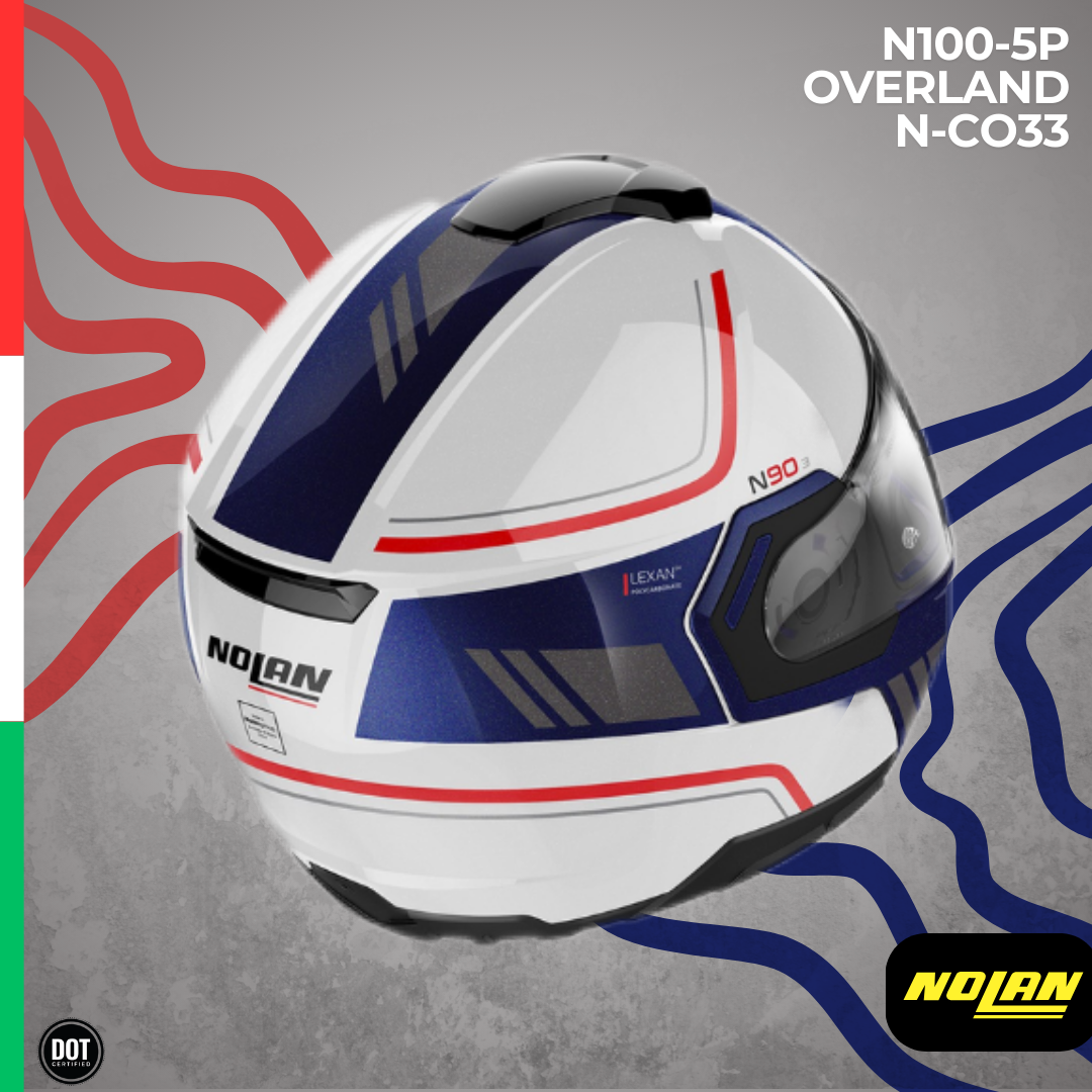 Casco Nolan N90-3 Voyager N-Com Blanco / Azul