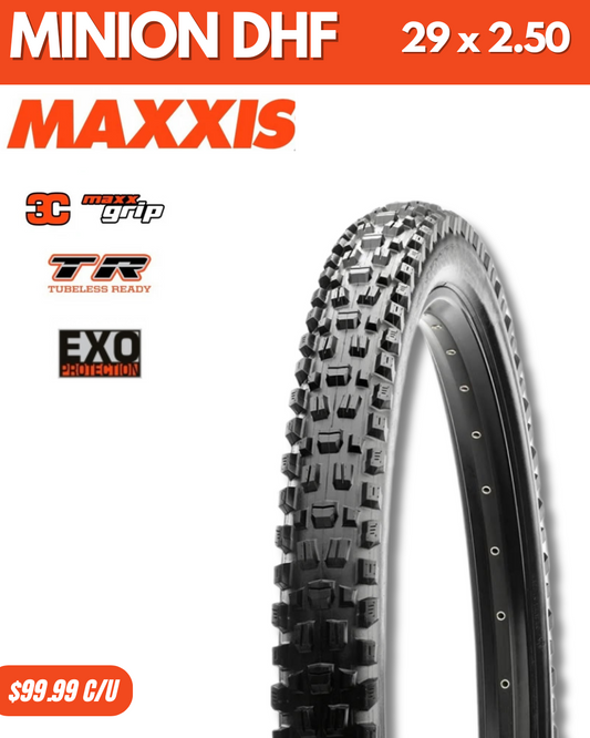 Llantas Maxxis Minion DHF 3CMaxGrip EXO TBR 29x2.50