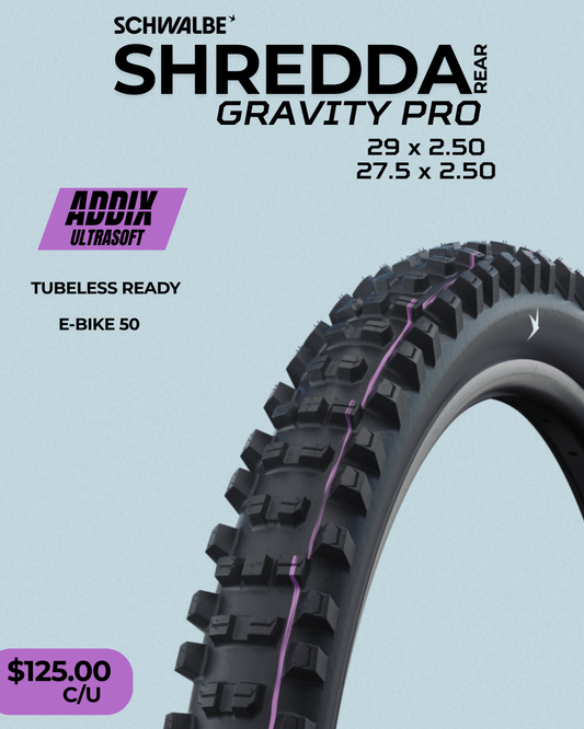Llantas Schwalbe Shredda Rear Radiales Gravity Pro Ultrasoft