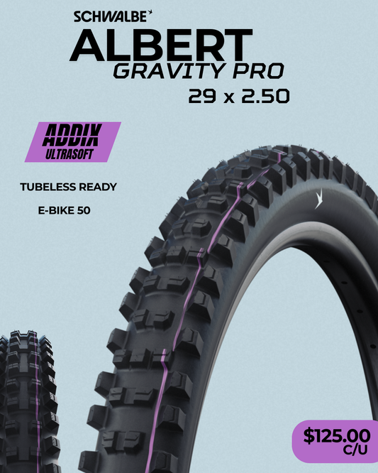 Llantas Schwalbe Albert Gravity Pro Addix Ultra Soft Radiales 29x2.50