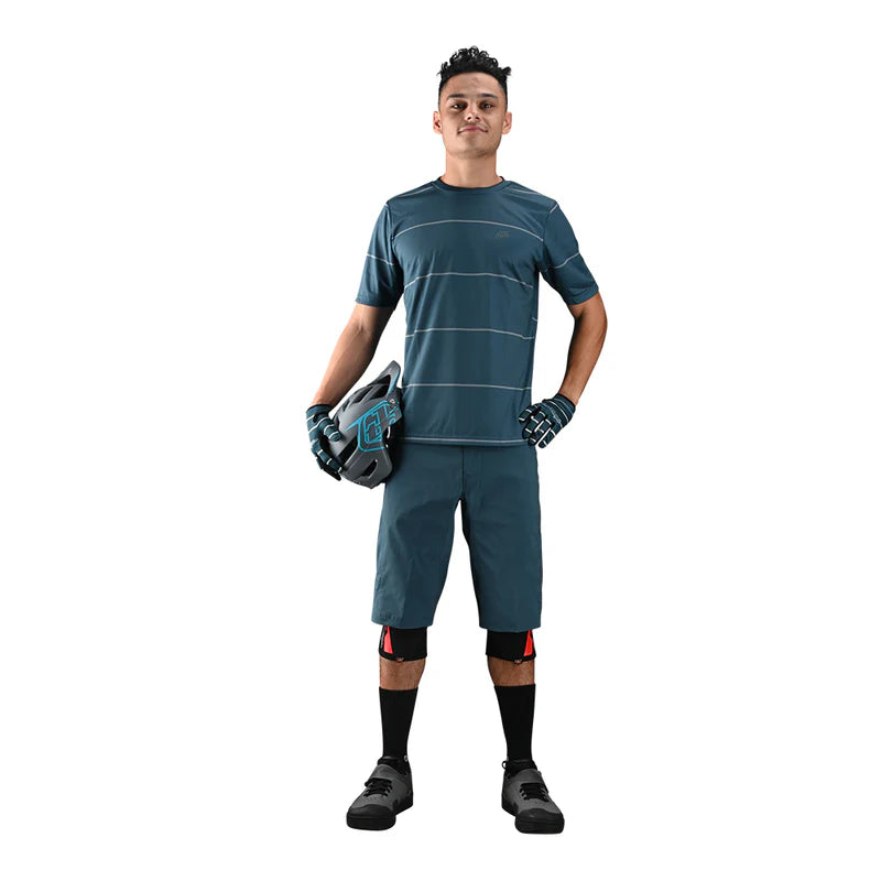 Short Troy Lee Designs Flowline con licra Light Marine