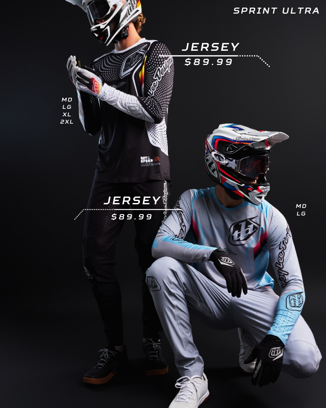 Jerseys Troy Lee Designs SPRINT y SE Ultra Optic 2025