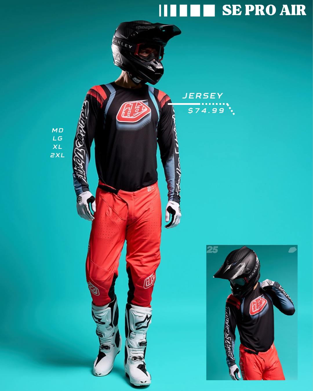 Jerseys SE PRO AIR Swarm Blk /Smoke 2025