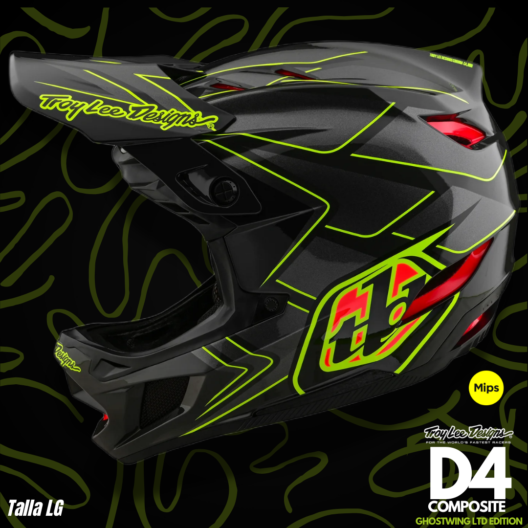 Casco Troy Lee Designs D4 Ghostwing Composite 2024
