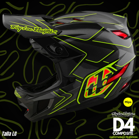 Casco Troy Lee Designs D4 Ghostwing Composite 2024