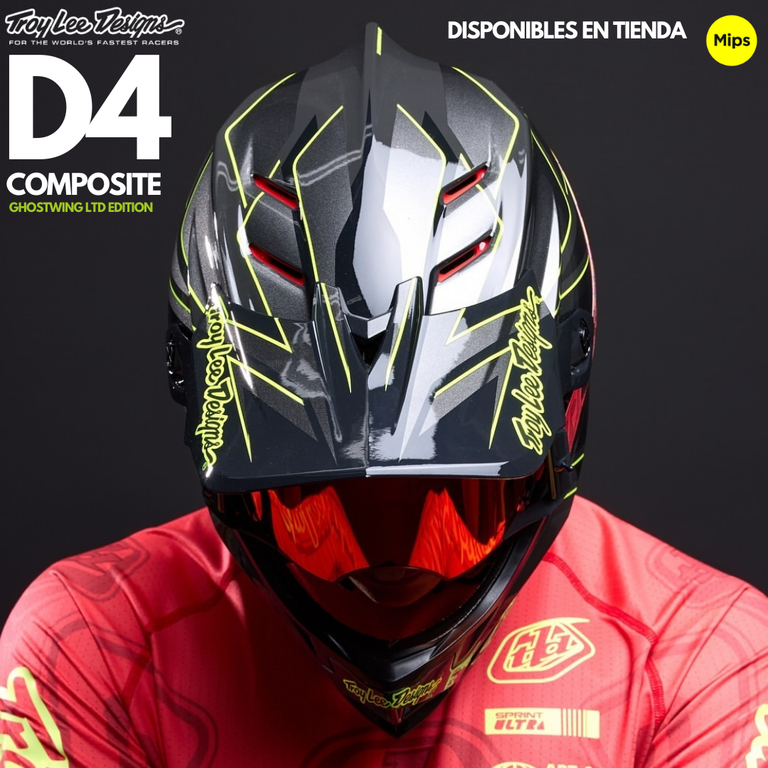Casco Troy Lee Designs D4 Ghostwing Composite 2024