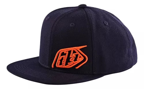 Gorra Troy Lee Designs Flat Icon Navy/Orange