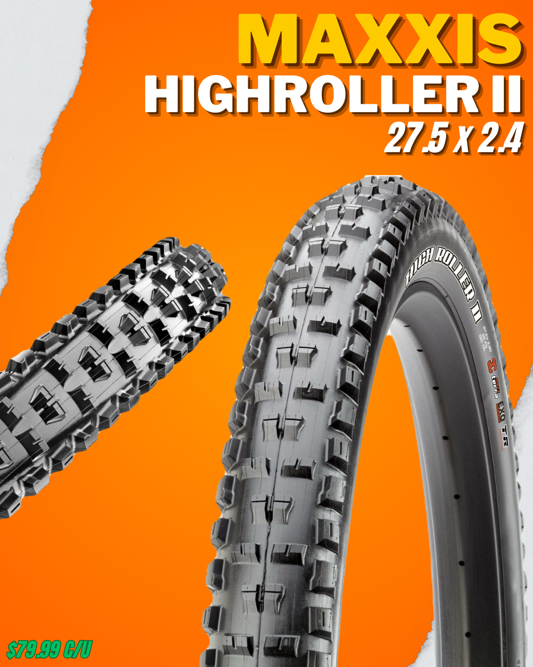Llantas Maxxis 27.5x2.4 HighRoller II