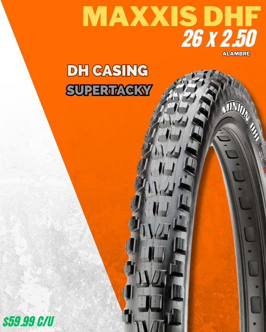 Llantas Maxxis Minion DHF 26x2.50 DH Casing ST