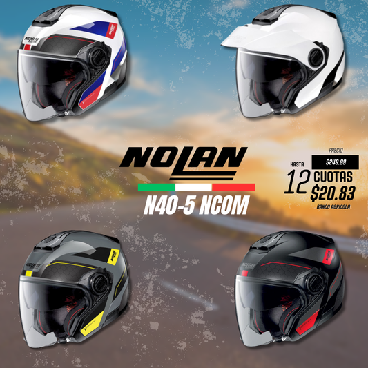 Cascos Nolan N40-5 NCCOM OPEN FACE JET