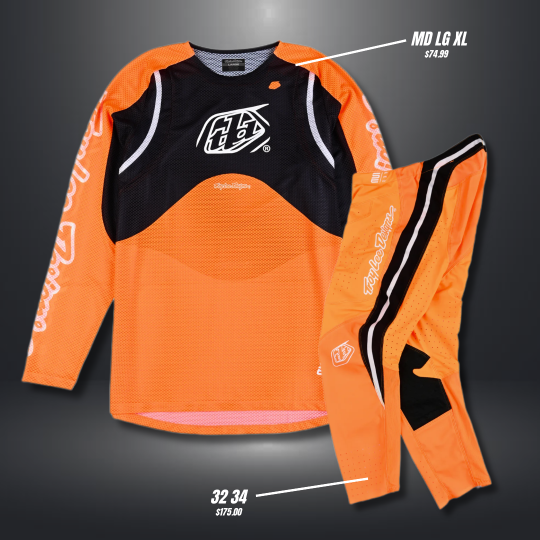 Trajes completos Troy Lee Designs SE PRO AIR Phantom 2024 Pinned Orange