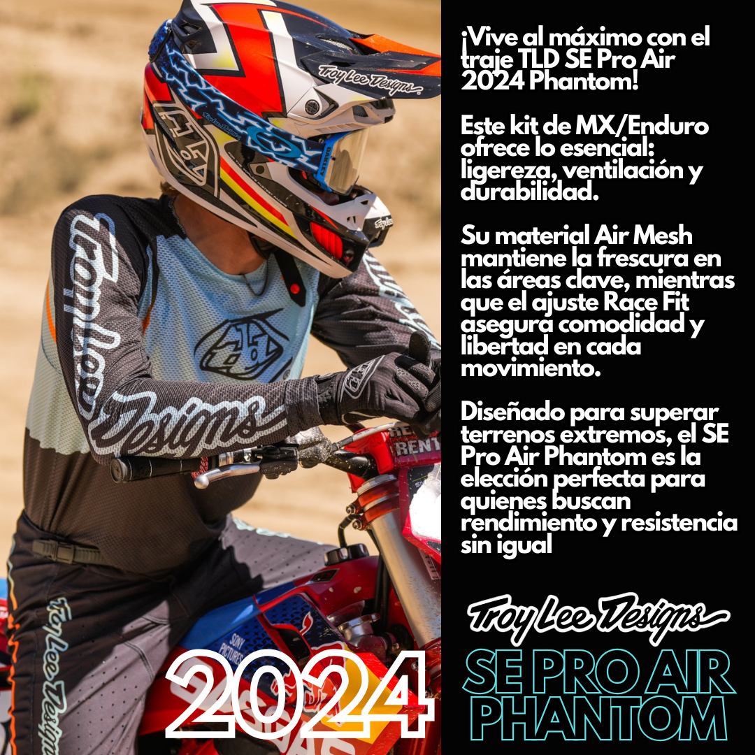 Trajes Troy Lee Designs SE PRO AIR Phantom 2024 Pinned Aqua
