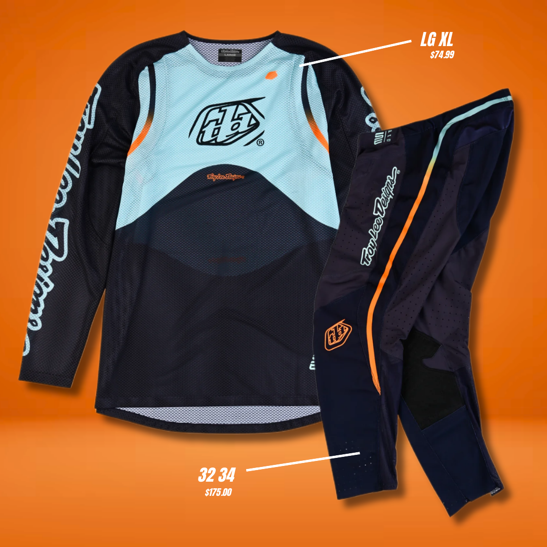 Trajes Troy Lee Designs SE PRO AIR Phantom 2024 Pinned Aqua