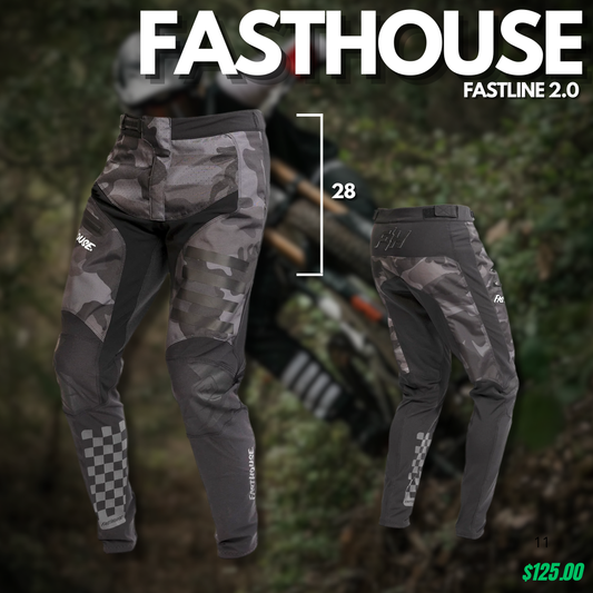 Pantalon Fasthouse Fastline 2.0 Blk/Camo