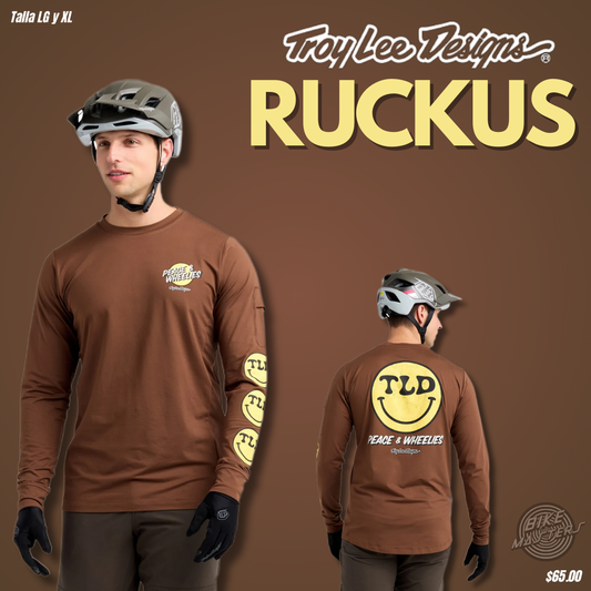 Riding Tees Troy Lee Designs Ruckus 2024 Wheelies Chocolate