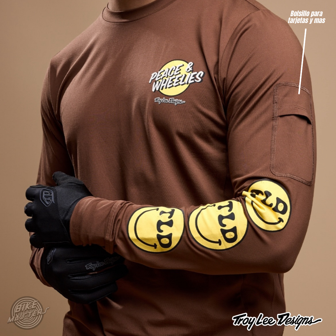 Riding Tees Troy Lee Designs Ruckus 2024 Wheelies Chocolate