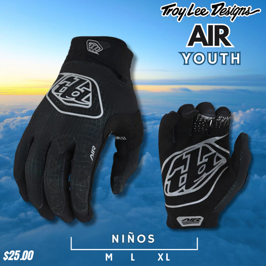 Guantes Troy Lee Designs Air YOUTH Blk