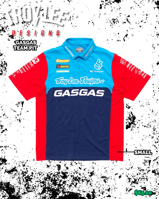 Camisa Polo GasGas Team Pit 2024 Troy Lee Designs