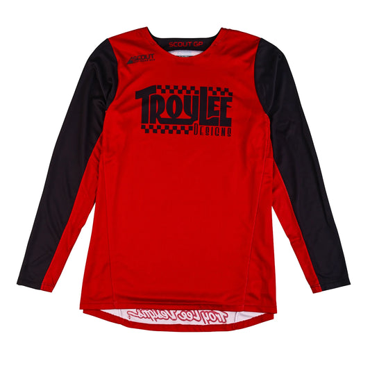 Jerseys Troy Lee Designs SCOUT GP 2024 BIG LEE BURNED RED/BLK