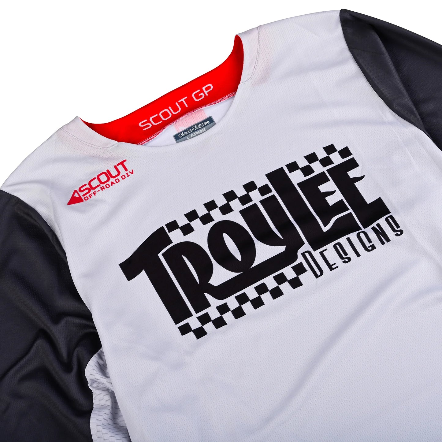 Jerseys Troy Lee Designs Scout GP 2024 BIG LEE FOG GRAY/RED