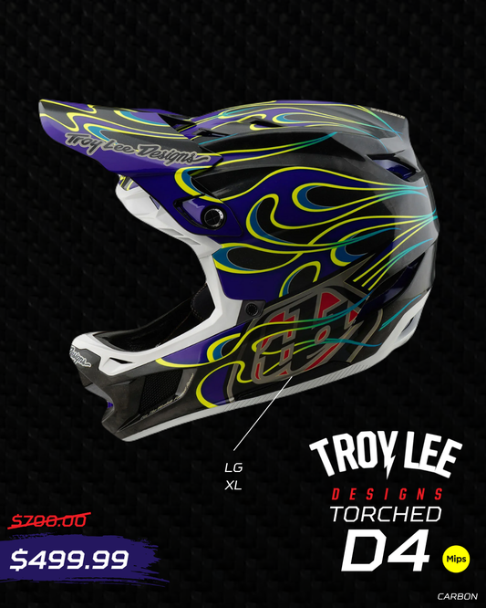 Casco Troy Lee Designs D4 Carbon Torched 2025