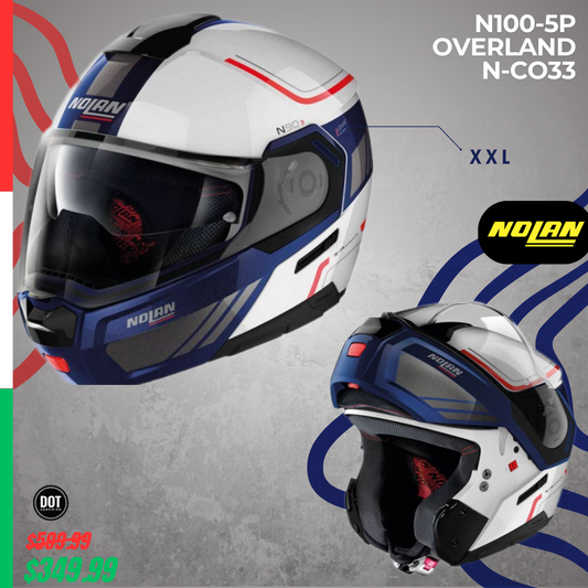 Casco Nolan N90-3 Voyager N-Com Blanco / Azul