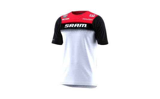 Jerseys Troy Lee Designs Skyline SRAM Roost White Manga Corta